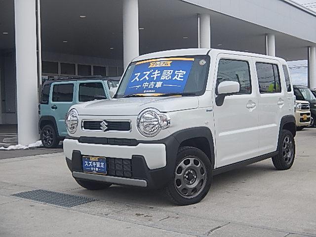 ハスラー ＨＹＢＲＩＤ　Ｇ　ＦＦ　ナビ　オートライト　Ｂｌｕｅｔｏｏｔｈ　ナビ　プッシュスタート　シートヒーター　オートエアコン　スズキセーフティーサポート　衝突被害軽減システム　アイドリングストップ　横滑り防止機能　衝突安全ボディ（3枚目）