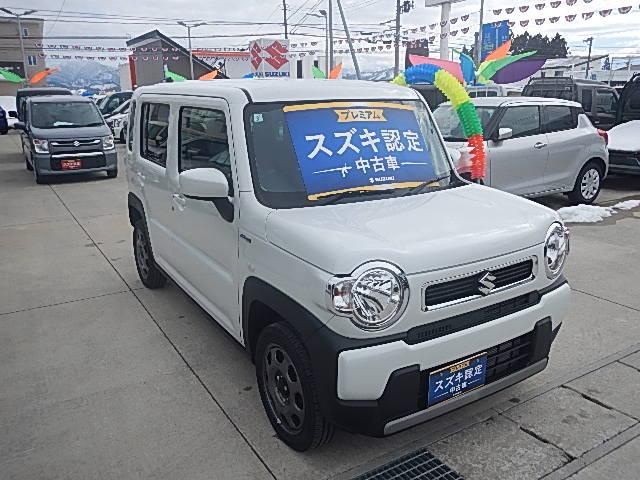 ハスラー ＨＹＢＲＩＤ　Ｇ　ＦＦ　ナビ　オートライト　Ｂｌｕｅｔｏｏｔｈ　ナビ　プッシュスタート　シートヒーター　オートエアコン　スズキセーフティーサポート　衝突被害軽減システム　アイドリングストップ　横滑り防止機能　衝突安全ボディ（5枚目）