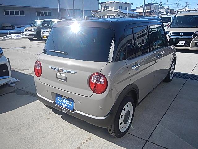 アルトラパンＬＣ ＬＣ　ＨＹＢＲＩＤ　Ｘ　６型　４ＷＤ　オーディオレス　オートライト　プッシュスタート　シートヒーター　オートエアコン　スズキセーフティーサポート　４ＷＤ　アイドリングストップ　横滑り防止機能　衝突安全ボディ　盗難防止システム（8枚目）