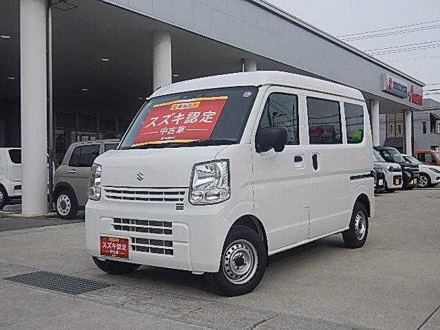 エブリイ ＰＡリミテッド　６型　　パートタイム４ＷＤ　５ＭＴシフト　キーレスキー　パワーウインド　純正ゴムマット　オートライト　スライドドア　スズキセーフティーサポート　４ＷＤ　衝突被害軽減システム　横滑り防止機能（3枚目）