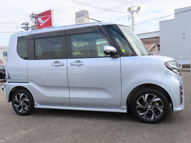 タント カスタムＸ　２ＷＤ　ＣＶＴ　６６０ｃｃ　両側電動スライドドア　衝突被害軽減ブレーキ　横滑り防止装置　ＡＢＳ　アイドリングストップ　プッシュボタンスタート　前席シートヒーター　ベンチシート　シートバックテーブル（3枚目）
