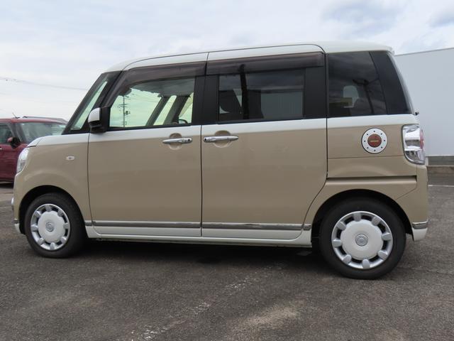 ムーヴキャンバス Ｘリミテッドメイクアップ　ＳＡＩＩ　２ＷＤ　ＣＶＴ　６６０ｃｃ　ナビ　フルセグＴＶ　両側電動スライドドア　衝突被害軽減ブレーキ　横滑り防止装置　ＡＢＳ　アイドリングストップ　プッシュボタンスタート　オートエアコン　ワンオーナー車（8枚目）