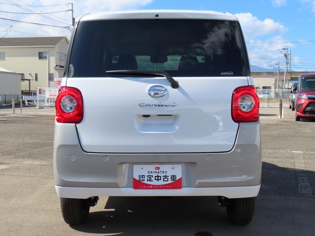 ムーヴキャンバス ストライプスＧ　４ＷＤ　ＣＶＴ　６６０ｃｃ　ナビ　両側電動スライドドア　衝突被害軽減ブレーキ　横滑り防止装置　ＡＢＳ　アイドリングストップ　プッシュボタンスタート　オートエアコン　ベンチシート　ホットカップホルダー（6枚目）