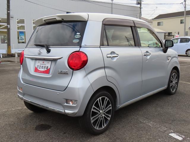 キャスト スタイルＧ　ＳＡＩＩ　２ＷＤ　ＣＶＴ　６６０ｃｃ　社外ナビ　ＥＴＣ車載器　デザインフィルムトップ　衝突被害軽減ブレーキ　横滑り防止装置　ＡＢＳ　アイドリングストップ　プッシュボタンスタート　純正アルミホイール（5枚目）