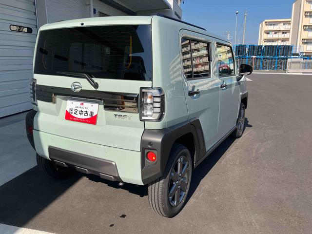 タフト Ｇターボ　ダーククロムベンチャー　２ＷＤ　ＣＶＴ　６６０ｃｃ　ナビ　ドライブレコーダー　全方位モニター　シートヒーター　衝突被害軽減ブレーキ　横滑り防止装置　ＡＢＳ　アイドリングストップ　プッシュボタンスタート　スカイフィールトップ（15枚目）