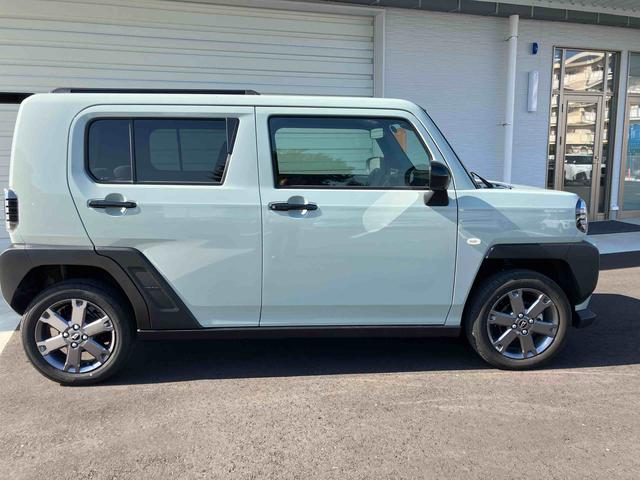 タフト Ｇターボ　ダーククロムベンチャー　２ＷＤ　ＣＶＴ　６６０ｃｃ　ナビ　ドライブレコーダー　全方位モニター　シートヒーター　衝突被害軽減ブレーキ　横滑り防止装置　ＡＢＳ　アイドリングストップ　プッシュボタンスタート　スカイフィールトップ（16枚目）