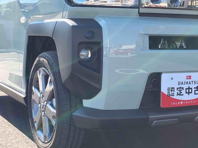 タフト Ｇターボ　ダーククロムベンチャー　２ＷＤ　ＣＶＴ　６６０ｃｃ　ナビ　ドライブレコーダー　全方位モニター　シートヒーター　衝突被害軽減ブレーキ　横滑り防止装置　ＡＢＳ　アイドリングストップ　プッシュボタンスタート　スカイフィールトップ（19枚目）