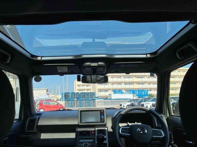 タフト Ｇターボ　ダーククロムベンチャー　２ＷＤ　ＣＶＴ　６６０ｃｃ　ナビ　ドライブレコーダー　全方位モニター　シートヒーター　衝突被害軽減ブレーキ　横滑り防止装置　ＡＢＳ　アイドリングストップ　プッシュボタンスタート　スカイフィールトップ（35枚目）