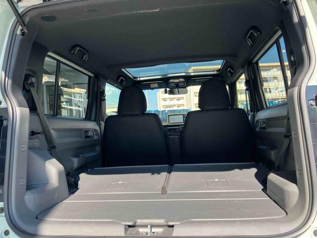 タフト Ｇターボ　ダーククロムベンチャー　２ＷＤ　ＣＶＴ　６６０ｃｃ　ナビ　ドライブレコーダー　全方位モニター　シートヒーター　衝突被害軽減ブレーキ　横滑り防止装置　ＡＢＳ　アイドリングストップ　プッシュボタンスタート　スカイフィールトップ（73枚目）