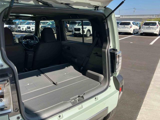 タフト Ｇターボ　ダーククロムベンチャー　２ＷＤ　ＣＶＴ　６６０ｃｃ　ナビ　ドライブレコーダー　全方位モニター　シートヒーター　衝突被害軽減ブレーキ　横滑り防止装置　ＡＢＳ　アイドリングストップ　プッシュボタンスタート　スカイフィールトップ（75枚目）