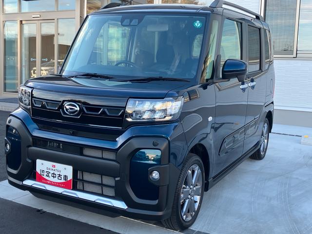 タント ファンクロスターボ 4WD CVT 660cc 両側電動スライドドア 衝突被害軽減ブレーキ 横滑り防止装置 ABS アイドリングストップ プッシュボタンスタート 前席シートヒーター ベンチシート オートエアコン(3枚目)