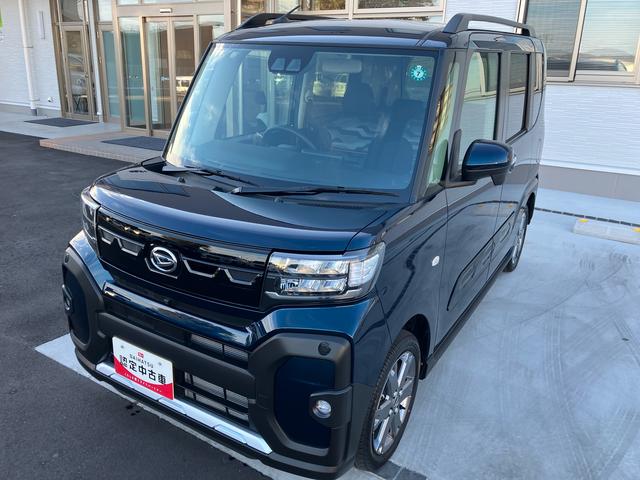 タント ファンクロスターボ 4WD CVT 660cc 両側電動スライドドア 衝突被害軽減ブレーキ 横滑り防止装置 ABS アイドリングストップ プッシュボタンスタート 前席シートヒーター ベンチシート オートエアコン(7枚目)