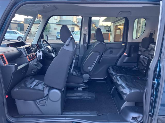 タント ファンクロスターボ 4WD CVT 660cc 両側電動スライドドア 衝突被害軽減ブレーキ 横滑り防止装置 ABS アイドリングストップ プッシュボタンスタート 前席シートヒーター ベンチシート オートエアコン(75枚目)