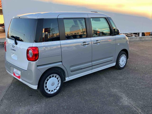 ムーヴキャンバス ストライプスＧ　２ＷＤ　ＣＶＴ　６６０ｃｃ　衝突被害軽減ブレーキ　横滑り防止装置　ＡＢＳ　アイドリングストップ　プッシュボタンスタート　両側電動スライドドア　ディスプレイオーディオ　バックモニター　シートヒーター（69枚目）