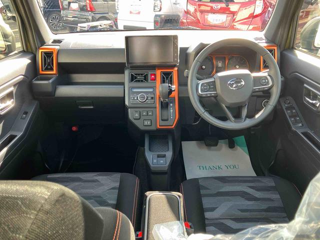 タフト Ｇターボ　ｅｃｏＩＤＬＥ非装着車　４ＷＤ　ＣＶＴ　６６０ｃｃ　スカイフィールトップ　ドラレコ　衝突被害軽減ブレーキ　横滑り防止装置　ＡＢＳ　プッシュボタンスタート　全方位モニター　ディスプレイオーディオ　ＥＴＣ車載器（35枚目）