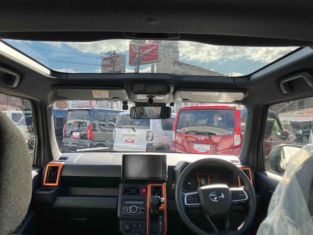 タフト Ｇターボ　ｅｃｏＩＤＬＥ非装着車　４ＷＤ　ＣＶＴ　６６０ｃｃ　スカイフィールトップ　ドラレコ　衝突被害軽減ブレーキ　横滑り防止装置　ＡＢＳ　プッシュボタンスタート　全方位モニター　ディスプレイオーディオ　ＥＴＣ車載器（36枚目）