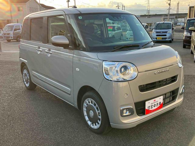 ムーヴキャンバス セオリーＧ　２ＷＤ　ＣＶＴ　６６０ｃｃ　ナビ　全方位モニター　ドラレコ　前席シートヒーター　両側電動スライドドア　衝突被害軽減ブレーキ　横滑り防止装置　ＡＢＳ　アイドリングストップ　プッシュボタンスタート（6枚目）