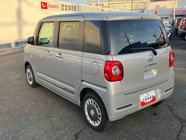 ムーヴキャンバス セオリーＧ　２ＷＤ　ＣＶＴ　６６０ｃｃ　ナビ　全方位モニター　ドラレコ　前席シートヒーター　両側電動スライドドア　衝突被害軽減ブレーキ　横滑り防止装置　ＡＢＳ　アイドリングストップ　プッシュボタンスタート（7枚目）