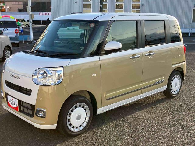 ムーヴキャンバス ストライプスＧ　２ＷＤ　ＣＶＴ　６６０ｃｃ　ナビ　全方位モニター　ドライブレコーダー　両側電動スライドドア　衝突被害軽減ブレーキ　横滑り防止装置　ＡＢＳ　アイドリングストップ　プッシュボタンスタート　シートヒーター（9枚目）