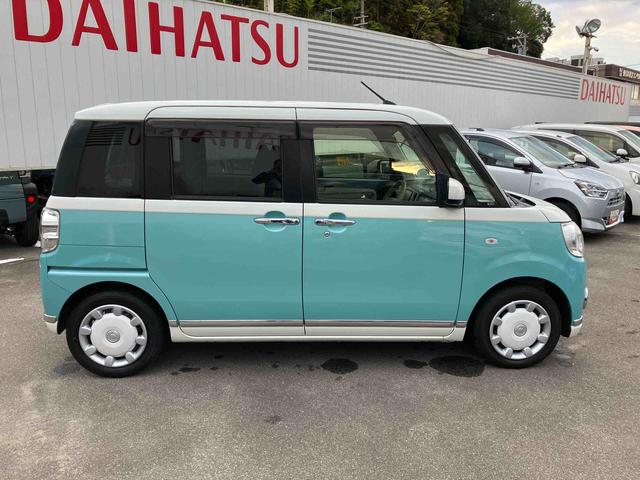 ムーヴキャンバス Ｇメイクアップリミテッド　ＳＡＩＩＩ　２ＷＤ　ＣＶＴ　６６０ｃｃ　ナビ　ドライブレコーダー　ＥＴＣ車載器　両側電動スライドドア　衝突被害軽減ブレーキ　横滑り防止装置　ＡＢＳ　アイドリングストップ　プッシュボタンスタート（7枚目）