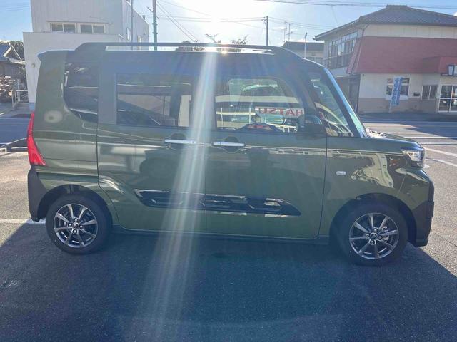 タント ファンクロス 2WD CVT 660cc 両側電動スライドドア ディスプレイオーディオ 前席シートヒーター 衝突被害軽減ブレーキ 横滑り防止装置 ABS アイドリングストップ プッシュボタンスタート(7枚目)