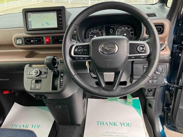 ムーヴキャンバス セオリーＧターボ　４ＷＤ　ＣＶＴ　６６０ｃｃ　ナビ　ドラレコ　全方位モニター　両側電動スライドドア　衝突被害軽減ブレーキ　横滑り防止装置　ＡＢＳ　アイドリングストップ　プッシュボタンスタート　車検整備付　ワンオーナー車（18枚目）