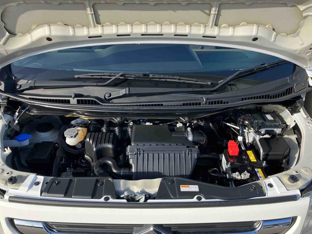 ワゴンＲ ＦＸ　２ＷＤ　フロアシフト５速マニュアル　６６０ｃｃ　デュアルカメラブレーキサポート　ＡＢＳ　運転席・助手席エアバッグ　プッシュボタンスタート　運転席シートヒーター　社外アルミ（39枚目）