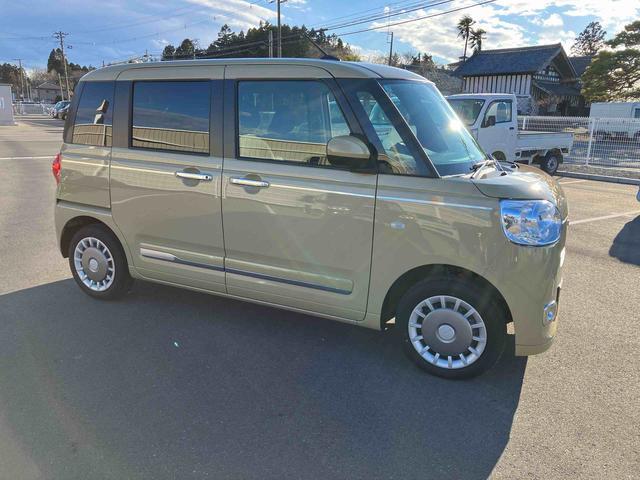 ムーヴキャンバス セオリーＧ　２ＷＤ　ＣＶＴ　６６０ｃｃ　両側電動スライドドア　ナビ　全方位モニター　前席シートヒーター　衝突被害軽減ブレーキ　横滑り防止装置　ＡＢＳ　アイドリングストップ　プッシュボタンスタート（7枚目）