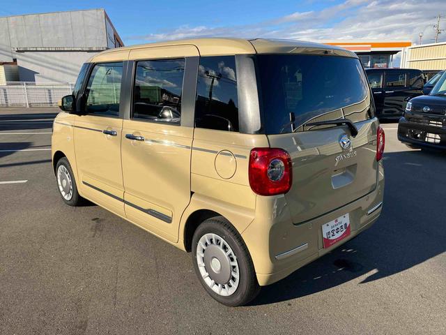 ムーヴキャンバス セオリーＧ　２ＷＤ　ＣＶＴ　６６０ｃｃ　両側電動スライドドア　ナビ　全方位モニター　前席シートヒーター　衝突被害軽減ブレーキ　横滑り防止装置　ＡＢＳ　アイドリングストップ　プッシュボタンスタート（8枚目）