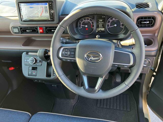 ムーヴキャンバス セオリーＧ　２ＷＤ　ＣＶＴ　６６０ｃｃ　両側電動スライドドア　ナビ　全方位モニター　前席シートヒーター　衝突被害軽減ブレーキ　横滑り防止装置　ＡＢＳ　アイドリングストップ　プッシュボタンスタート（16枚目）