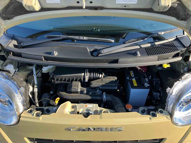 ムーヴキャンバス セオリーＧ　２ＷＤ　ＣＶＴ　６６０ｃｃ　両側電動スライドドア　ナビ　全方位モニター　前席シートヒーター　衝突被害軽減ブレーキ　横滑り防止装置　ＡＢＳ　アイドリングストップ　プッシュボタンスタート（18枚目）