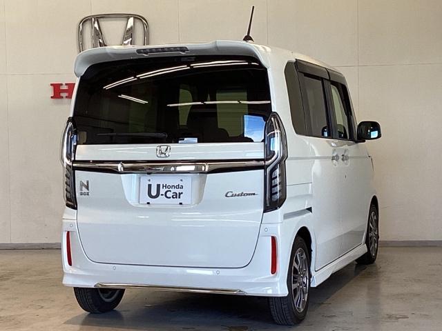 Ｎ－ＢＯＸカスタム Ｌ　ドライブレコーダー装備車　光触媒抗菌消臭施工済　障害物センサー　ナビ　シートヒーター　Ｐソナー　サイドエアバッグ　Ａストップ　ベンチシート　キーフリーシステム　ＬＥＤライト　リアカメ　ＡＣ　スマキー（3枚目）
