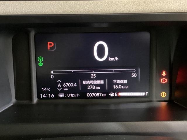 N-BOX ベースグレード 中古スタッドレスタイヤ、純正メモリーナビ、ドライブレコーダー前後装着+ETC付 当社デモカー LEDランプ ブレーキサポート サイドエアバッグ DVD再生 Bカメラ パーキングセンサー フルセグテレビ(13枚目)