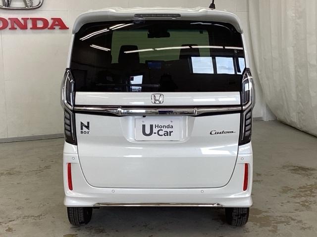 Ｎ－ＢＯＸカスタム Ｌ　光触媒抗菌消臭施工済　障害物センサー　シートヒーター　横滑り防止機能　盗難防止システム　ＡＡＣ　ＥＣＯＮ　シ－トヒ－タ－　ＬＥＤヘッドライト　Ｒカメラ　クルコン　フルセグＴＶ　サイドエアバッグ　ソナー（4枚目）