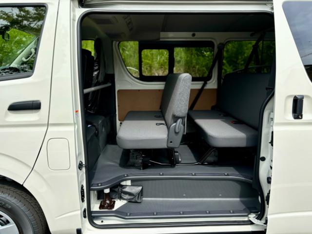ハイエースバン ロングＤＸ　登録済未使用　９人乗　４ＷＤ　助手席エアバック　リヤヒーター　リアクーラー　プライバシーガラス　クローザー　バックカメラインナーミラー　トヨタセーフティーセンス　クリアランスソナー　ＡＣ１００Ｖ電源（21枚目）