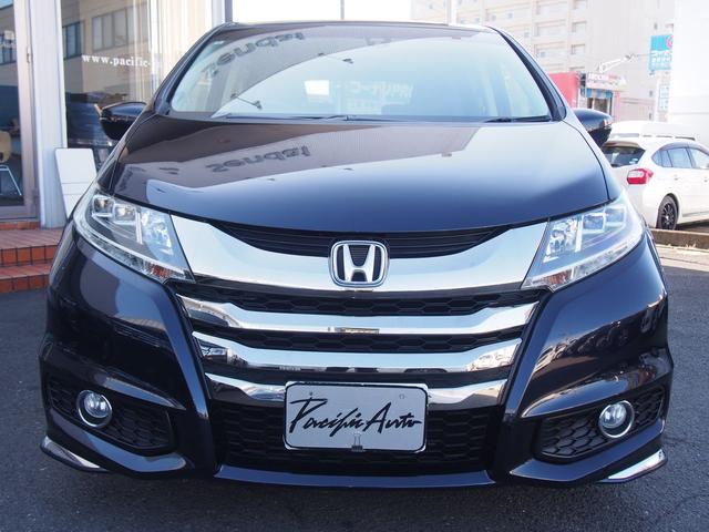 オデッセイ アブソルート　純正ナビ　フリップダウンモニター　両側電動ドア　７人　スマートキー　ハーフレザーシート　ＬＥＤライト　１８インチアルミ　Ｂｌｕｅｔｏｏｔｈ　ＨＤＭＩ　ＵＳＢ　ＤＶＤ　バックカメラ　クルコン　衝突軽減ブレーキ　横滑り防止　ｉ－Ｓｔｏｐ　ＥＴＣ　禁煙車（2枚目）