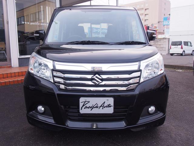 ソリオ ハイブリッドＭＺ　メモリーナビ　バックカメラ　両側電動ドア　スマートキー　ＨＩＤ　１５インチアルミ　革巻ハンドル　Ｂｌｕｅｔｏｏｔｈ　ＤＶＤ　ＣＤ　クルコン　ｉ－ＳＴＯＰ　横滑り防止　誤発進抑制　衝突軽減ブレーキ　レーンアシスト　シートヒーター　ＥＴＣ　禁煙車（2枚目）