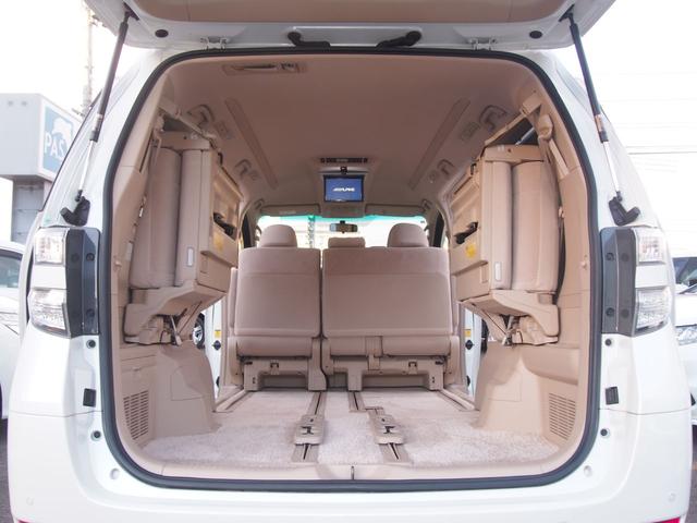 ヴェルファイア ４ＷＤ　２．４Ｘ　ＨＤＤナビ　ＡＬＰＩＮＥモニター　電動ドア　エンジンオイル消費対策済　８人　スマートキー　ＨＩＤ　ウッドコンビハン　Ｂｌｕｅｔｏｏｔｈ　ＤＶＤ　ＣＤ　バックカメラ　コーナーセンサー　リアヒーター　横滑り防止　エンスタ　ＥＴＣ　１オーナー　禁煙車（15枚目）