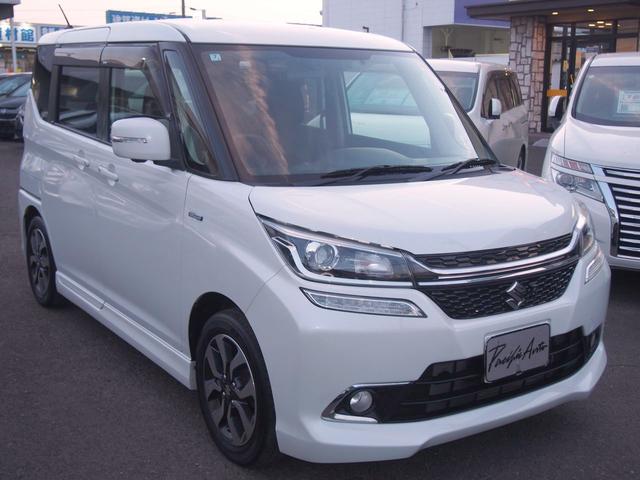 ソリオバンディット ハイブリッドMV 地デジSDナビ 全方位カメラ 両側電動ドア スマートキー LEDライト 15inアルミ シートヒーター Appleカープレイ Bluetooth DVD USB クルコン 横滑り防止 衝突軽減ブレーキ レーンアシスト ETC 1オーナー 禁煙車(6枚目)