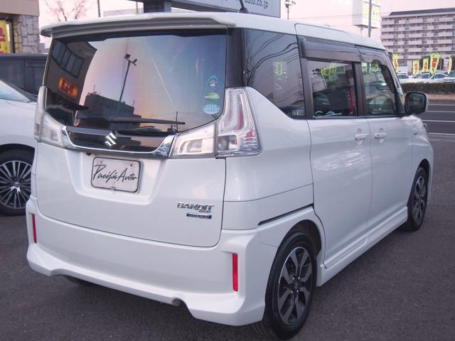 ソリオバンディット ハイブリッドMV 地デジSDナビ 全方位カメラ 両側電動ドア スマートキー LEDライト 15inアルミ シートヒーター Appleカープレイ Bluetooth DVD USB クルコン 横滑り防止 衝突軽減ブレーキ レーンアシスト ETC 1オーナー 禁煙車(8枚目)