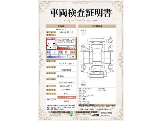 車両状態評価書