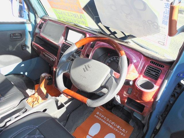 スーパーキャリイ X 三方開パートタイム4WD 衝突軽減ブレーキ ヒッチメンバー フロントグリルガード HDDナビ ワンセグ バックカメラ キーレス ETC フォグ ABS ダブルSRS オーバーヘッドコンソール(16枚目)