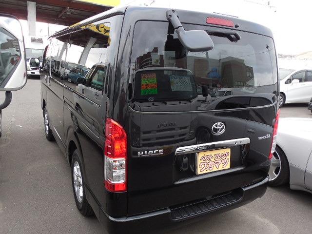 ハイエースバン ロングスーパーGL ディーゼルターボ4WD リアクーラー リアヒーター 両側スライドドア SDナビ フルセグ スマートキー ETC フォグ ABS エアバッグ 15AW(9枚目)