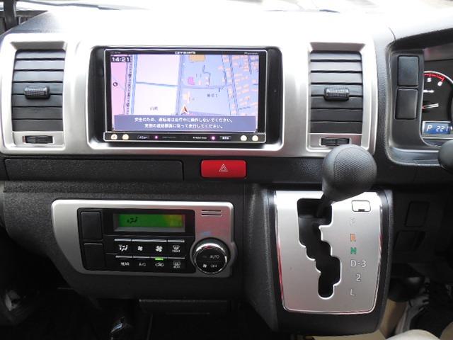 ハイエースバン ロングスーパーGL ディーゼルターボ4WD リアクーラー リアヒーター 両側スライドドア SDナビ フルセグ スマートキー ETC フォグ ABS エアバッグ 15AW(28枚目)
