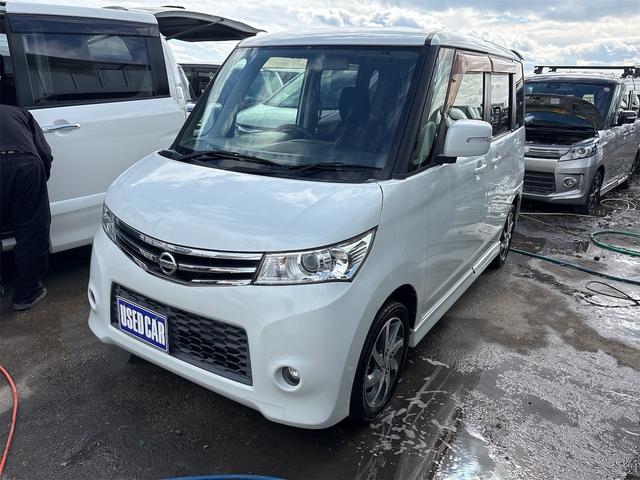 ルークス ハイウェイスター　《走行８０５００キロ》《車検２年》ＳＤナビＴＶフルセグ／Ｂｌｕｅｔｏｏｔｈ接続／プッシュスタート／スマートキー／スペアキー／パワースライドア／純正フルエアロ１４インチＡＷ／ＨＩＤオートライトフォグ／（5枚目）