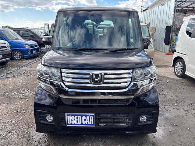 N-BOXカスタム G・Lパッケージ 《4WD》《車検2年》《走行95200キロ》プッシュスタート/スマートキースペアキー//SDナビTVフルセグBluetooth/HIDオートライトフォグ/パワースライドドア/ETC/純正フルエアロ(2枚目)