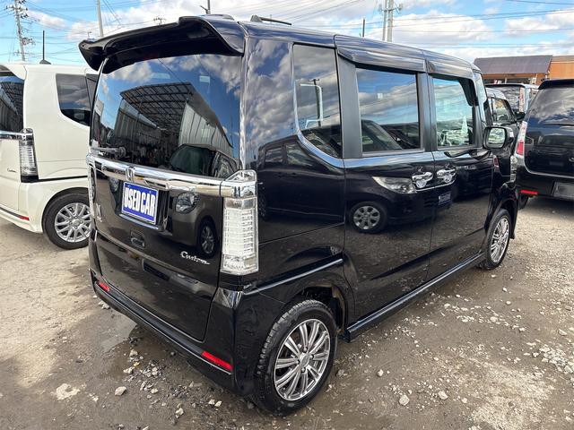 N-BOXカスタム G・Lパッケージ 《4WD》《車検2年》《走行95200キロ》プッシュスタート/スマートキースペアキー//SDナビTVフルセグBluetooth/HIDオートライトフォグ/パワースライドドア/ETC/純正フルエアロ(6枚目)