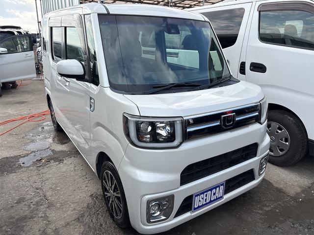 ウェイク GターボSAII 《4WDターボ》《後期モデル》《車検2年》SDナビTVフルセグBluetooth/衝突軽減ブレーキシステム/革巻きステアリング/シートヒーター/両側パワースライドドア/Pスタート/スマートキー/ETC(4枚目)