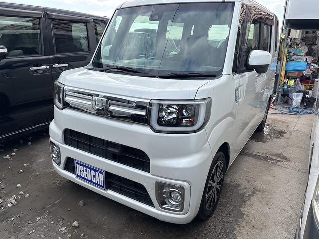 ウェイク GターボSAII 《4WDターボ》《後期モデル》《車検2年》SDナビTVフルセグBluetooth/衝突軽減ブレーキシステム/革巻きステアリング/シートヒーター/両側パワースライドドア/Pスタート/スマートキー/ETC(5枚目)