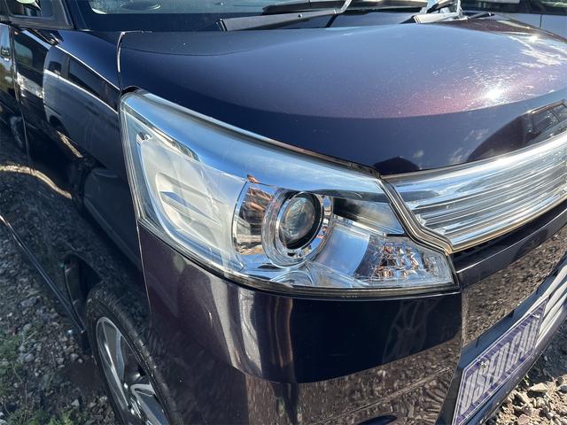 スペーシアカスタム TS 《4WDターボ》《車検2年》純正エアロ15インチAW/衝突軽減ブレーキ/革巻きステアリング/シートヒーター/両側パワースライドドア/プッシュスタート/スマートキースペアキー/HIDオートライトフォグ(3枚目)